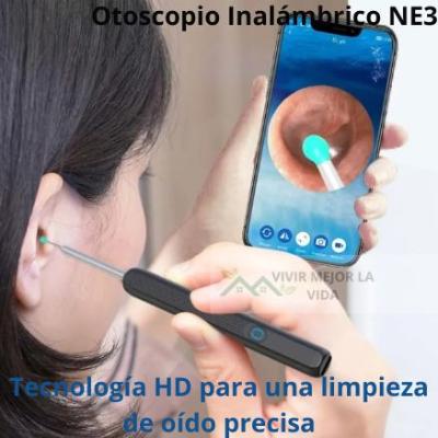 Otoscopio NE3, limpiador de oidos